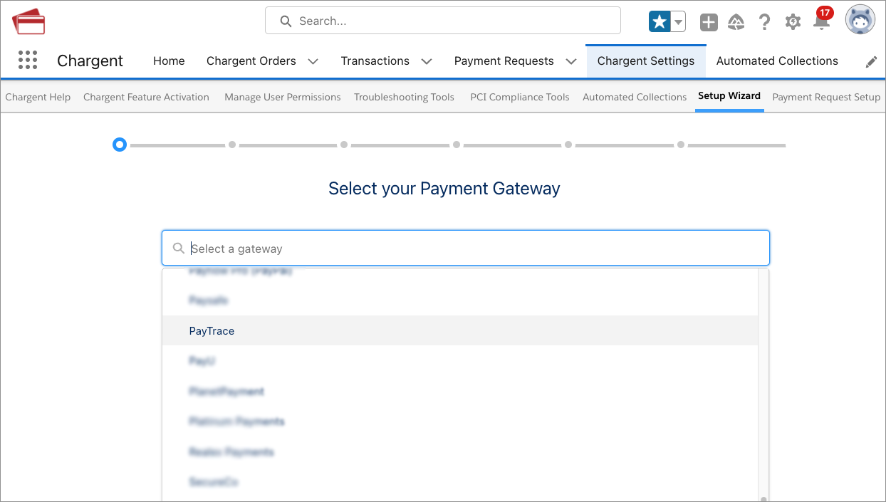 Paytrace In Chargent Screenshot 1