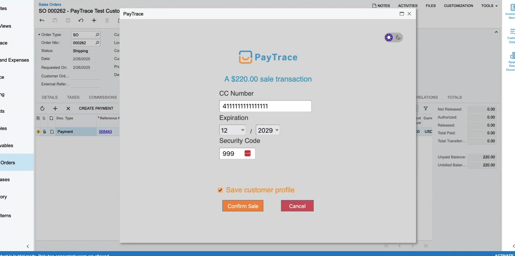 Acumatica_save_card